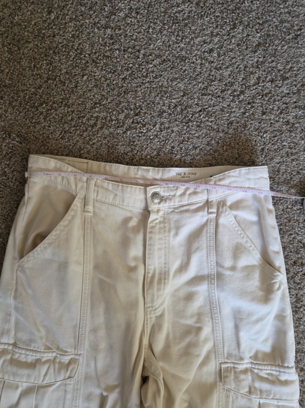 Rag & Bone Beige Cargo Pants - Picture 2 of 8